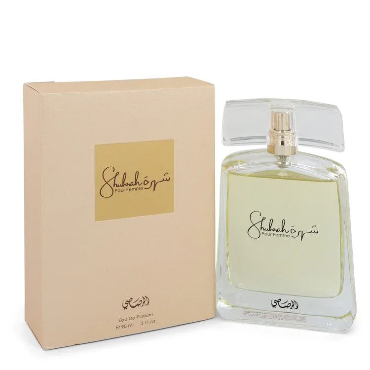 An image displaying Rasasi Shuhrah by Rasasi Eau De Parfum Spray 3 oz for Women by Rasasi