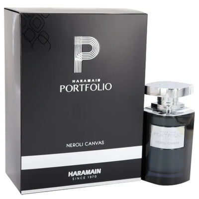 An image displaying Al Haramain Portfolio Neroli Canvas by Al Haramain Eau De Parfum Spray 2.5 oz for Men by Al Haramain