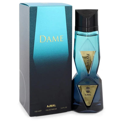 An image displaying Ajmal Dame by Ajmal Eau De Parfum Spray 3.4 oz for Women by Ajmal