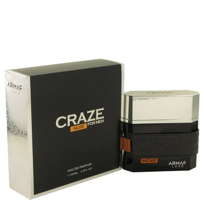 An image displaying Armaf Craze Noir by Armaf Eau De Parfum Spray 3.4 oz for Men by Armaf