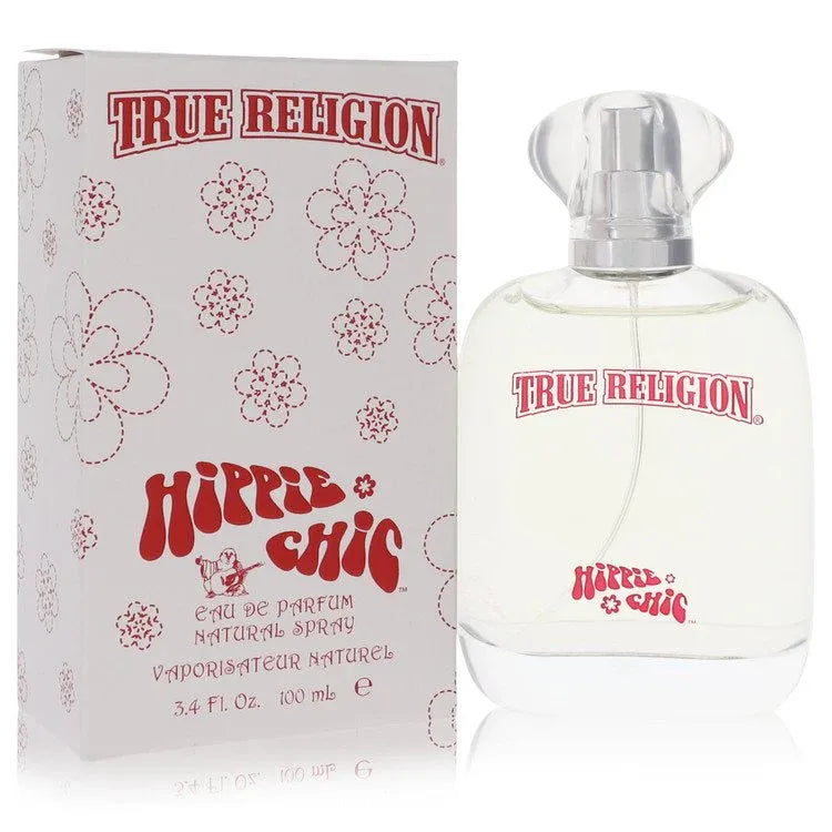 An image displaying True Religion Hippie Chic by True Religion Eau De Parfum Spray 3.4 oz for Women by True Religion
