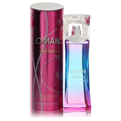 An image displaying Lomani Temptation by Lomani Eau De Parfum Spray 3.4 oz for Women by Lomani