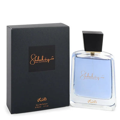An image displaying Rasasi Shuhrah by Rasasi Eau De Parfum Spray 3 oz for Men by Rasasi