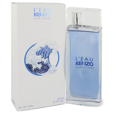 An image displaying L'eau Kenzo by Kenzo Eau De Toilette Spray 3.3 oz for Men by Kenzo