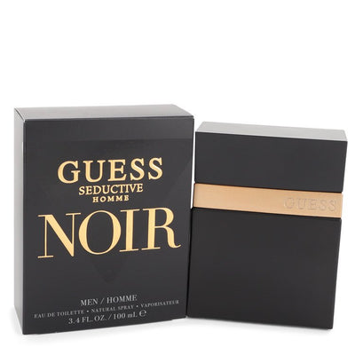 An image displaying Guess Seductive Homme Noir by Guess Eau De Toilette Spray 3.4 oz for Men by Guess