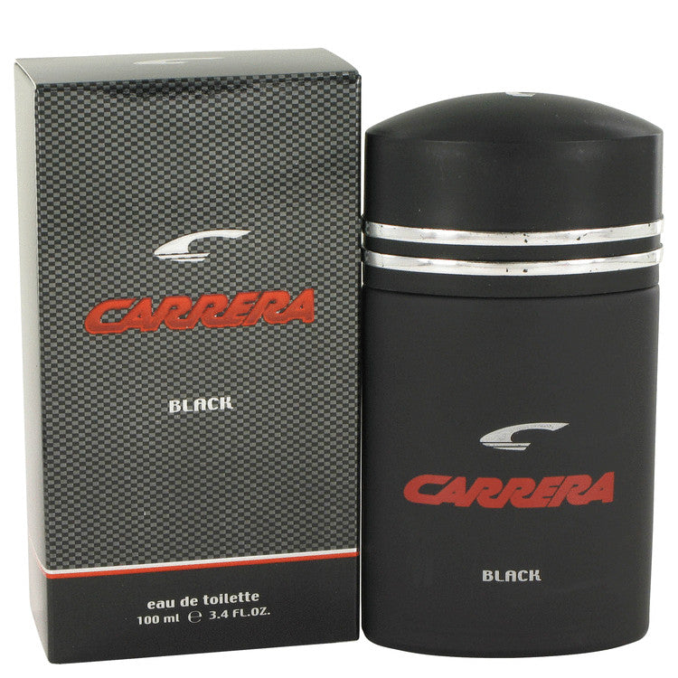 An image displaying Carrera Black by Muelhens Eau De Toilette Spray 3.4 oz for Men by Muelhens