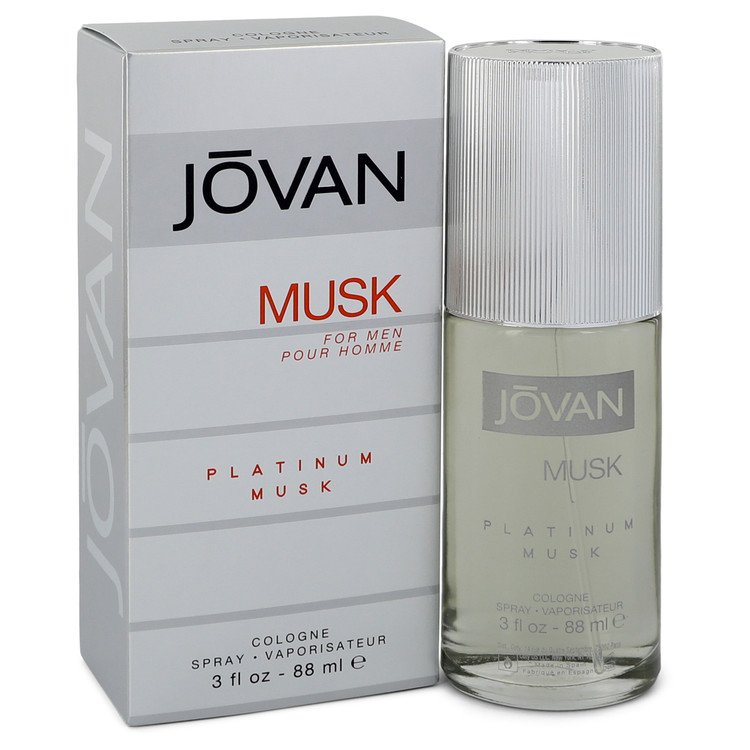 An image displaying Jovan Platinum Musk by Jovan Cologne Spray 3 oz for Men by Jovan