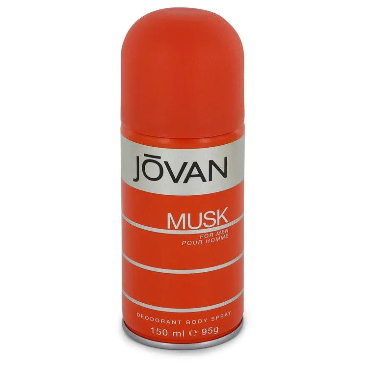 An image displaying JOVAN MUSK by Jovan Deodorant Spray 5 oz for Men by Jovan