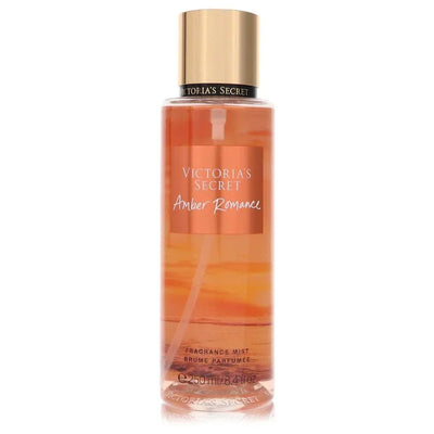 An image displaying Victoria's Secret Amber Romance by Victoria's Secret Fragrance Mist Spray 8.4 oz for Women by Victoria's Secret