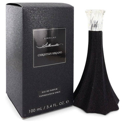 An image displaying Silhouette Midnight by Christian Siriano Eau De Parfum Spray 3.4 oz for Women by Christian Siriano