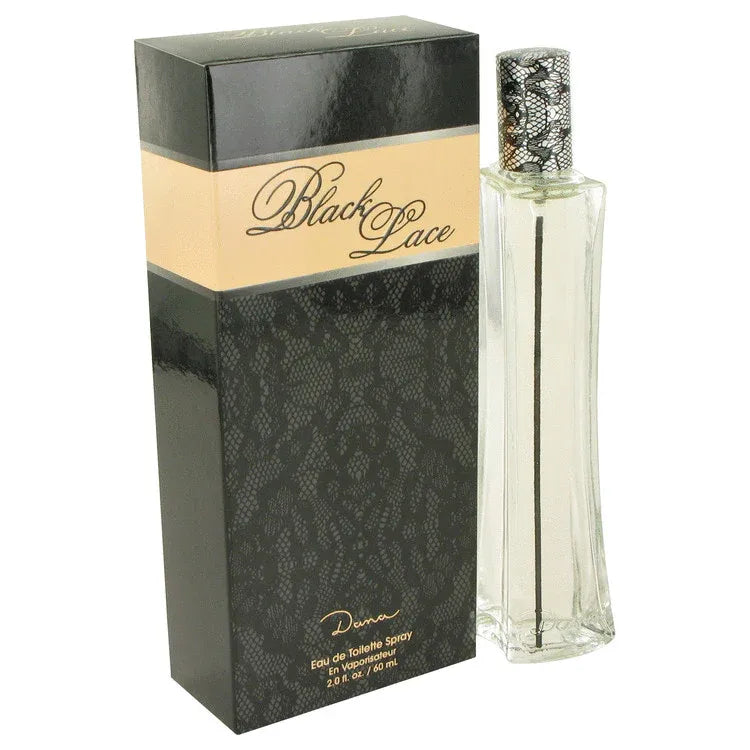 An image displaying Black Lace by Dana Eau De Toilette Spray 2 oz for Women by Dana