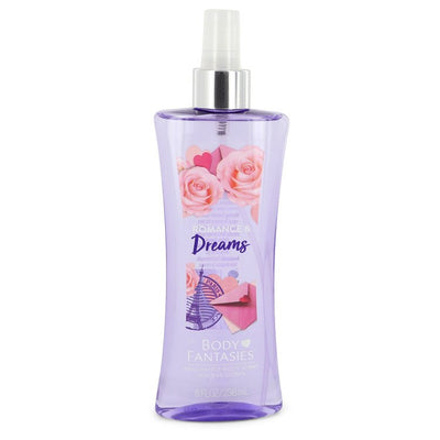 An image displaying Body Fantasies Signature Romance & Dreams by Parfums De Coeur Body Spray 8 oz for Women by Parfums De Coeur