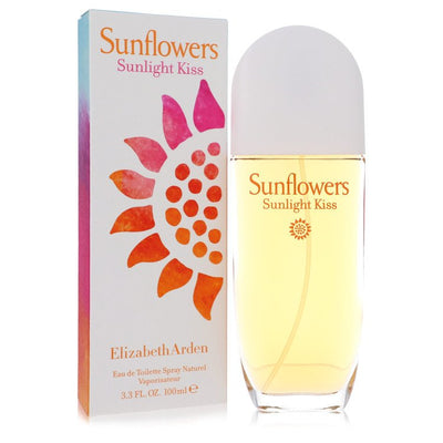 An image displaying Sunflowers Sunlight Kiss by Elizabeth Arden Eau De Toilette Spray 3.4 oz for Women by Elizabeth Arden