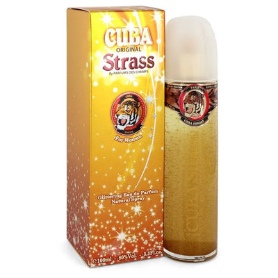 An image displaying Cuba Strass Tiger by Fragluxe Eau De Parfum Spray 3.4 oz for Women by Fragluxe
