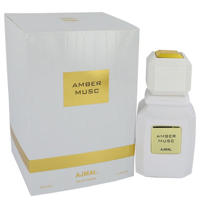 An image displaying Ajmal Amber Musc by Ajmal Eau De Parfum Spray (Unisex) 3.4 oz for Women by Ajmal
