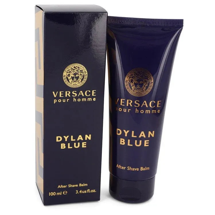 An image displaying Versace Pour Homme Dylan Blue by Versace After Shave Balm 3.4 oz for Men by Versace