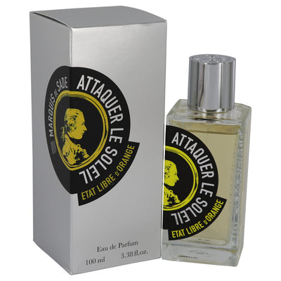 An image displaying Marquis De Sade Attaquer Le Soleil by Etat Libre d'Orange Eau De Parfum Spray (Unisex) 3.38 oz for Women by Etat Libre d'Orange