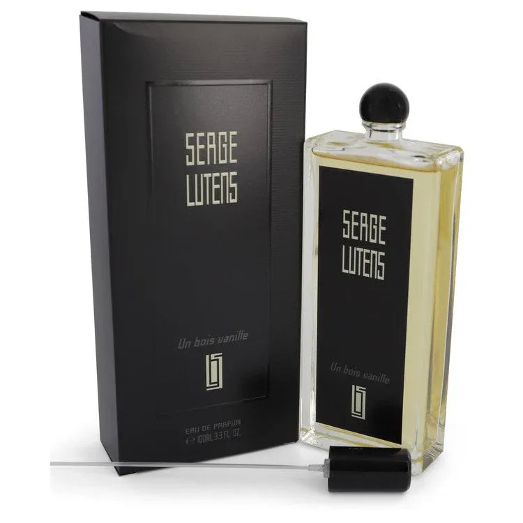 An image displaying Un Bois Vanille by Serge Lutens Eau De Parfum Spray 3.3 oz for Women by Serge Lutens