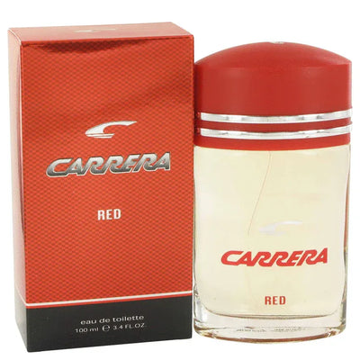 An image displaying Carrera Red by Vapro International Eau De Toilette Spray 3.4 oz for Men by Vapro International