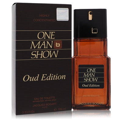 An image displaying One Man Show Oud Edition by Jacques Bogart Eau De Toilette Spray 3.4 oz for Men by Jacques Bogart