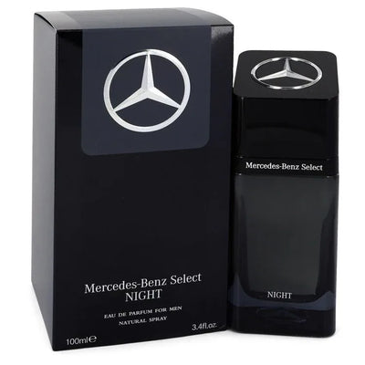 An image displaying Mercedes Benz Select Night by Mercedes Benz Eau De Parfum Spray 3.4 oz for Men by Mercedes Benz
