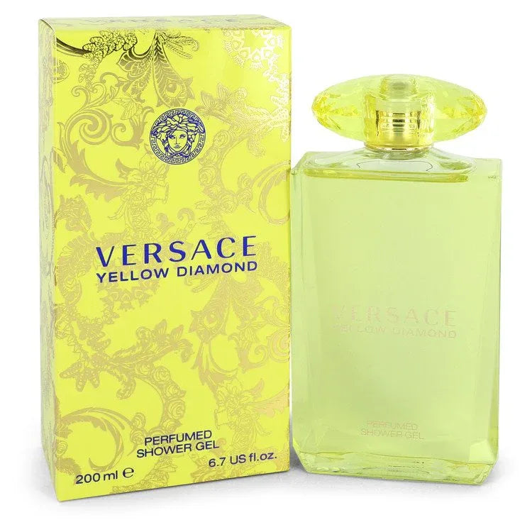 An image displaying Versace Yellow Diamond by Versace Shower Gel 6.7 oz for Women by Versace