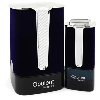 An image displaying Al Haramain Opulent Sapphire by Al Haramain Eau De Parfum Spray 3.3 oz for Women by Al Haramain