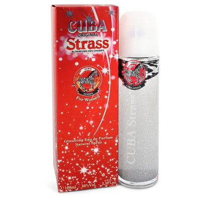 An image displaying Cuba Strass Zebra by Fragluxe Eau De Parfum Spray 3.4 oz for Women by Fragluxe