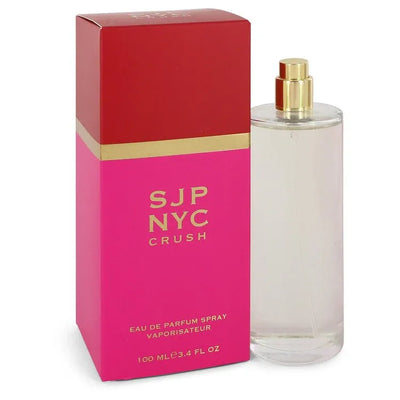 An image displaying SJP NYC Crush by Sarah Jessica Parker Eau De Parfum Spray 3.4 oz for Women by Sarah Jessica Parker
