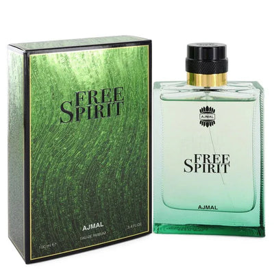 An image displaying Ajmal Free Spirit by Ajmal Eau De Parfum Spray 3.4 oz for Men by Ajmal