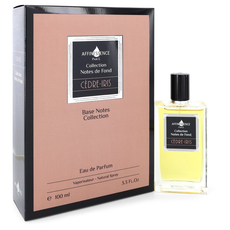 An image displaying Cedre Iris by Affinessence Eau De Parfum Spray (Unisex) 3.3 oz for Women by Affinessence