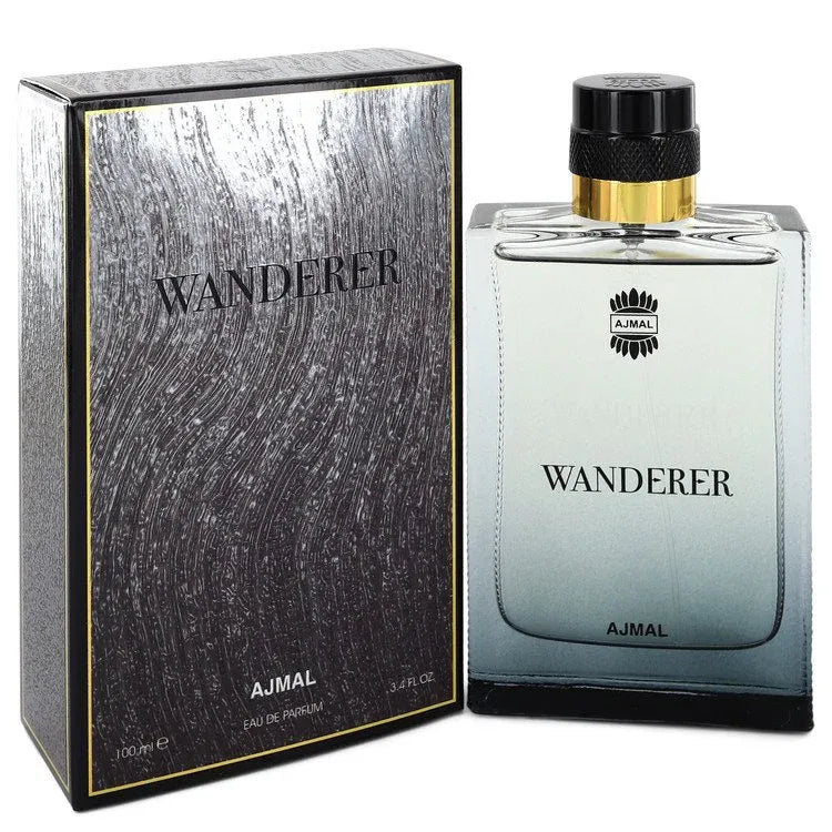 An image displaying Ajmal Wanderer by Ajmal Eau De Parfum Spray 3.4 oz for Men by Ajmal