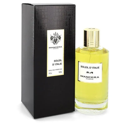 An image displaying Mancera Soleil D'Italie by Mancera Eau De Parfum Spray 4 oz for Women by Mancera