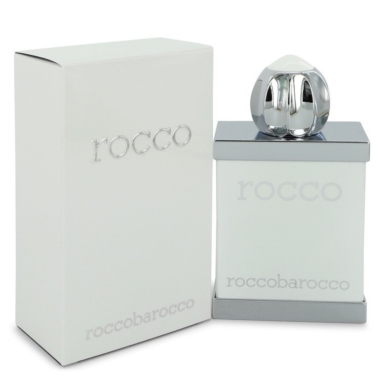 An image displaying Rocco White by Roccobarocco Eau De Toilette Spray 3.4 oz for Men by Roccobarocco