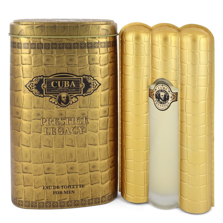 An image displaying Cuba Prestige Legacy by Cuba Eau De Toilette Spray 3 oz for Men by Cuba
