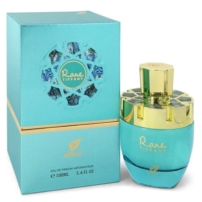 An image displaying Afnan Rare Tiffany by Afnan Eau De Parfum Spray 3.4 oz for Women by Afnan