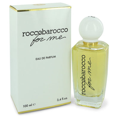 An image displaying Roccobarocco For Me by Roccobarocco Eau De Parfum Spray 3.4 oz for Women by Roccobarocco