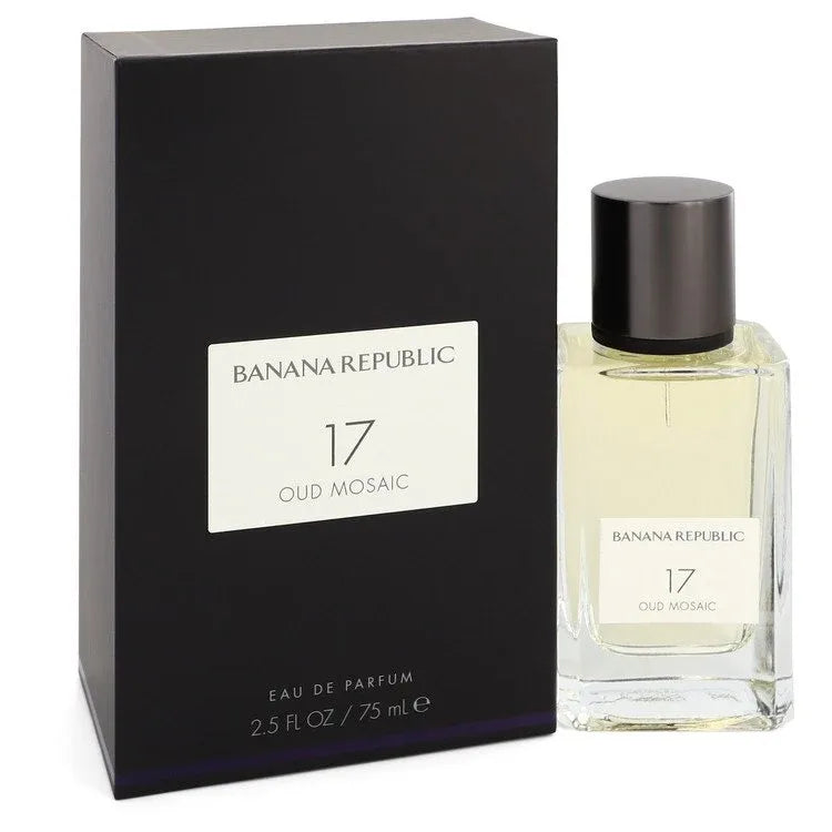 An image displaying Banana Republic 17 Oud Mosaic by Banana Republic Eau De Parfum Spray 2.5 oz for Women by Banana Republic