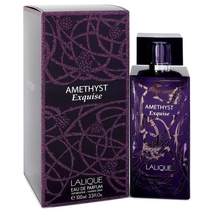 An image displaying Lalique Amethyst Exquise by Lalique Eau De Parfum Spray 3.3 oz for Women by Lalique