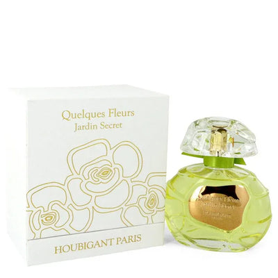 An image displaying Quelques Fleurs Jardin Secret Collection Privee by Quelques Fleurs Eau De Parfum Spray 3.4 oz for Women by Quelques Fleurs