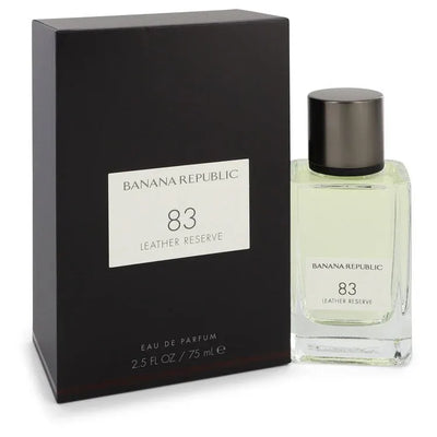 An image displaying Banana Republic 83 Leather Reserve by Banana Republic Eau De Parfum Spray 2.5 oz for Men by Banana Republic