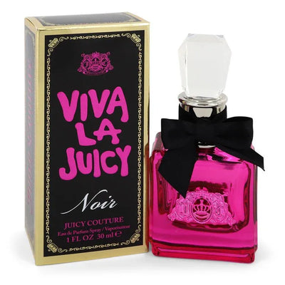 An image displaying Viva La Juicy Noir by Juicy Couture Eau De Parfum Spray 1 oz for Women by Juicy Couture