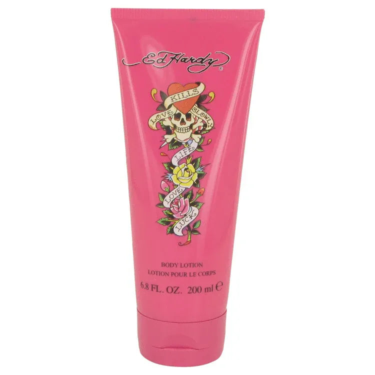 An image displaying Ed Hardy by Christian Audigier Body Lotion for Women by Christian Audigier
