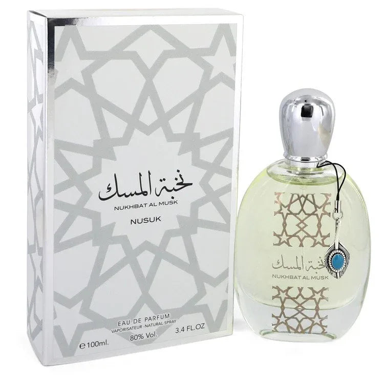 An image displaying Nukhbat Al Musk by Nusuk Eau De Parfum Spray 3.4 oz for Men by Nusuk