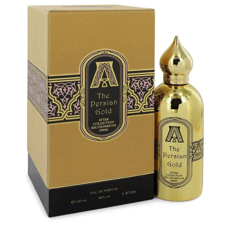 An image displaying The Persian Gold by Attar Collection Eau De Parfum Spray 3.4 oz for Men by Attar Collection