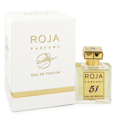 An image displaying Roja 51 Pour Femme by Roja Parfums Eau De Parfum Spray 1.7 oz for Women by Roja Parfums