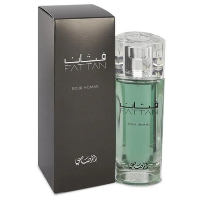 An image displaying Rasasi Fattan Pour Homme by Rasasi Eau De Parfum Spray 1.67 oz for Men by Rasasi