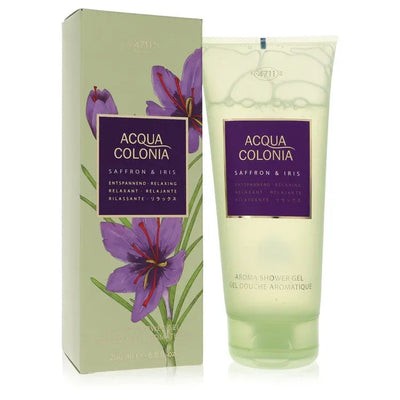 An image displaying 4711 Acqua Colonia Saffron & Iris by 4711 Shower Gel 6.8 oz for Women by 4711