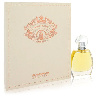 An image displaying Al Haramain Arabian Treasure by Al Haramain Eau De Parfum Spray 2.4 oz for Women by Al Haramain