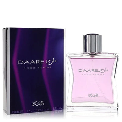 An image displaying Rasasi Daarej by Rasasi Eau De Parfum Spray 3.38 oz for Women by Rasasi